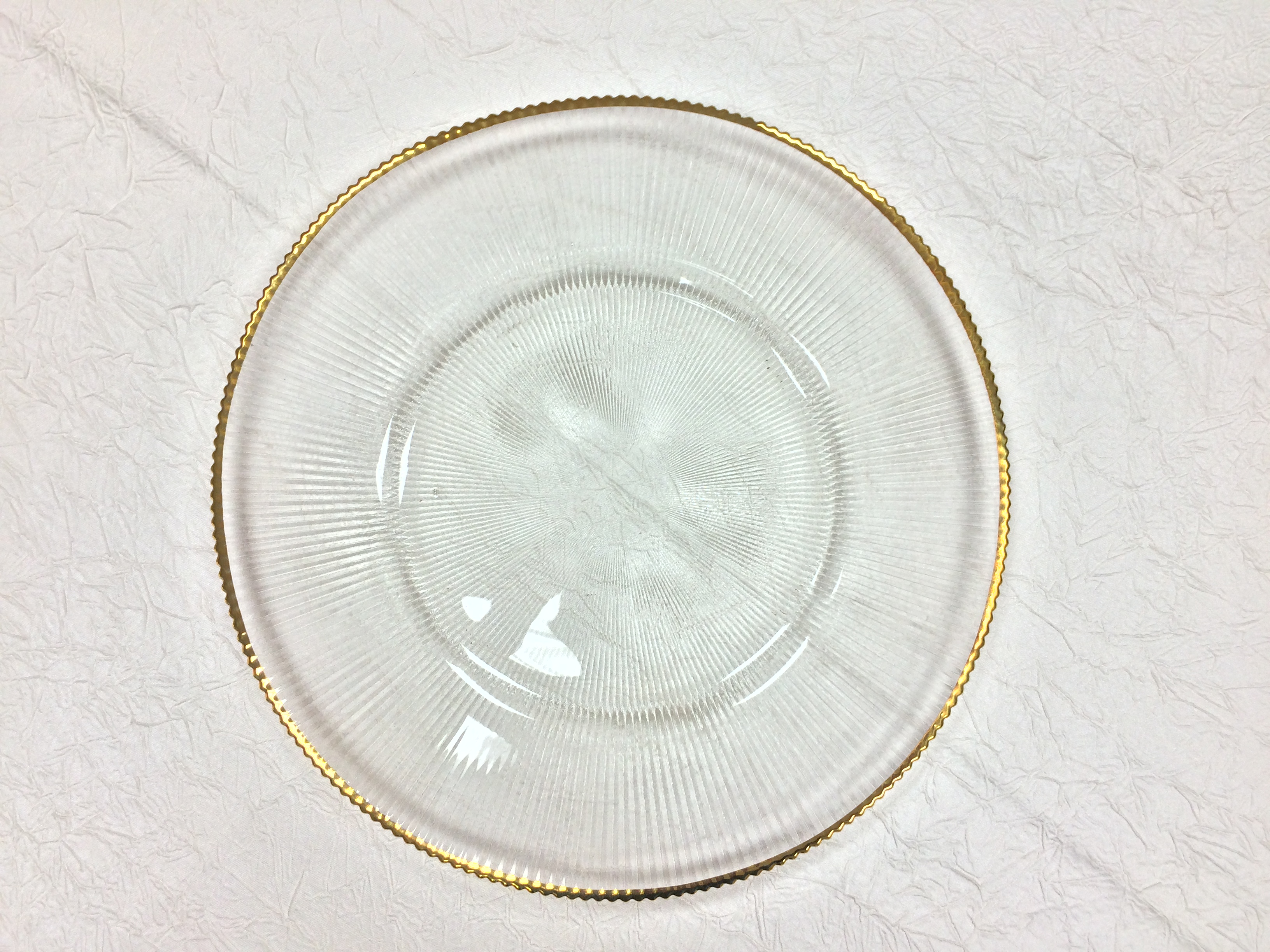 Cargador de vidrio con placa de oro Rim